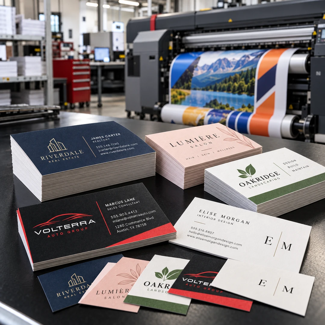 Business card design concept