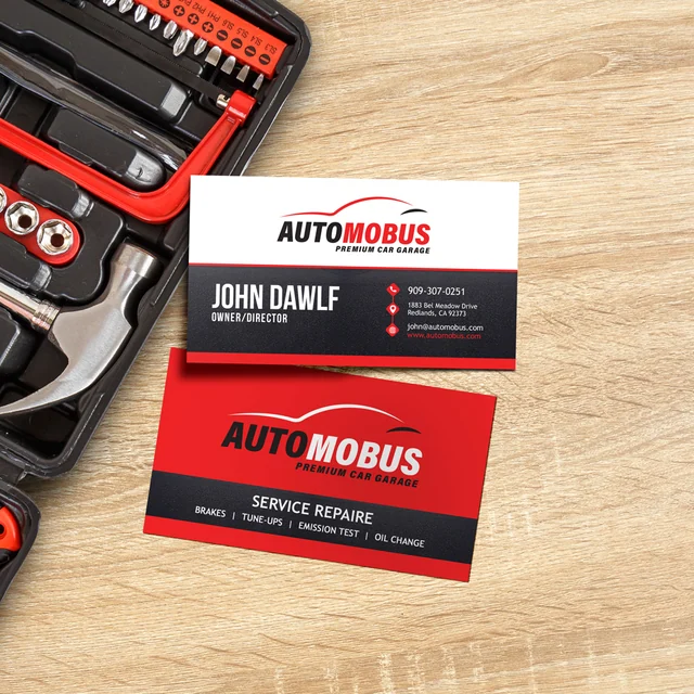 Services & professionals — business card example