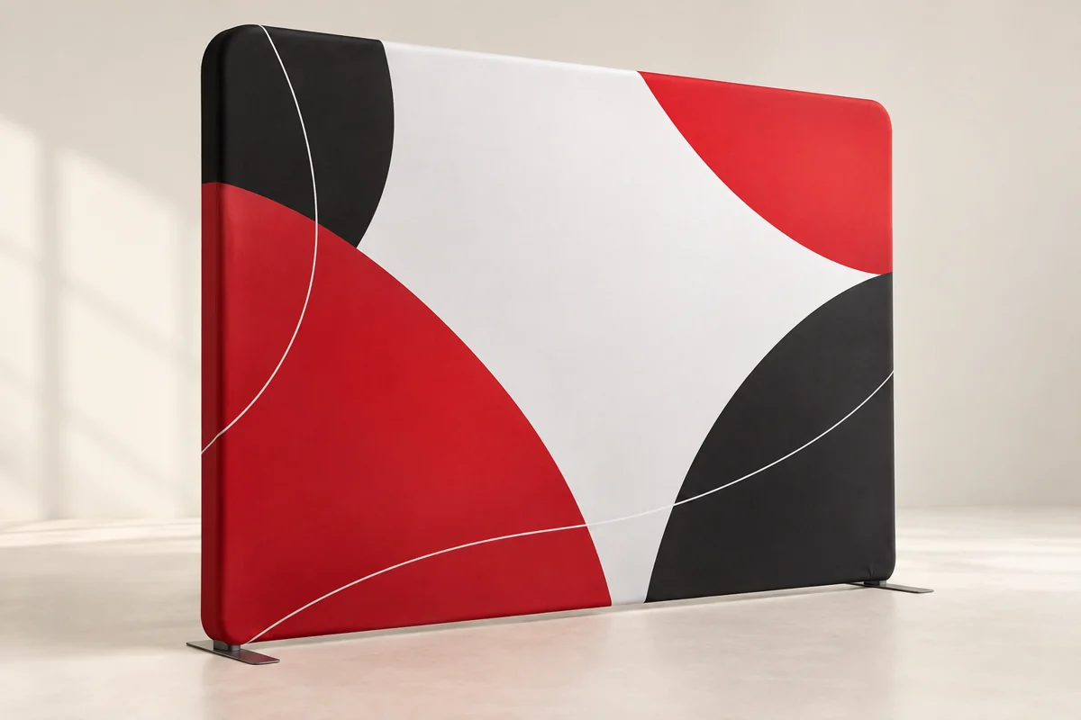 Eurofit fabric tube display — illustrative product sample