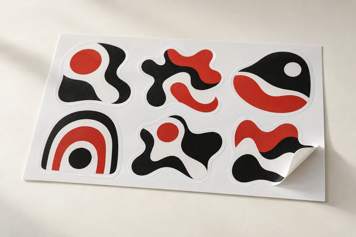 Kiss Cut Stickers — illustrative product sample