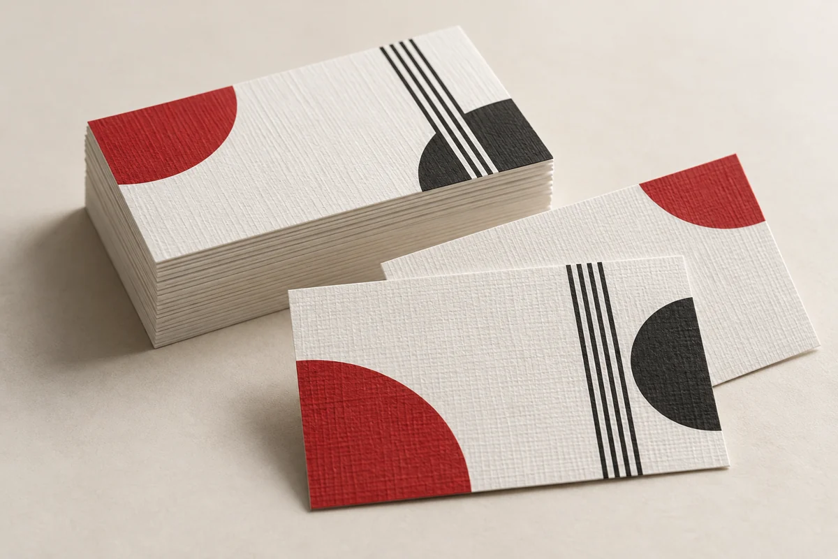 Linen Business Cards — illustrative product sample