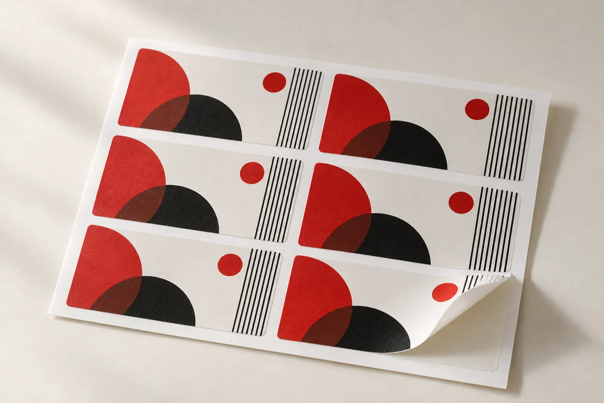 Rectangle Stickers — illustrative product sample