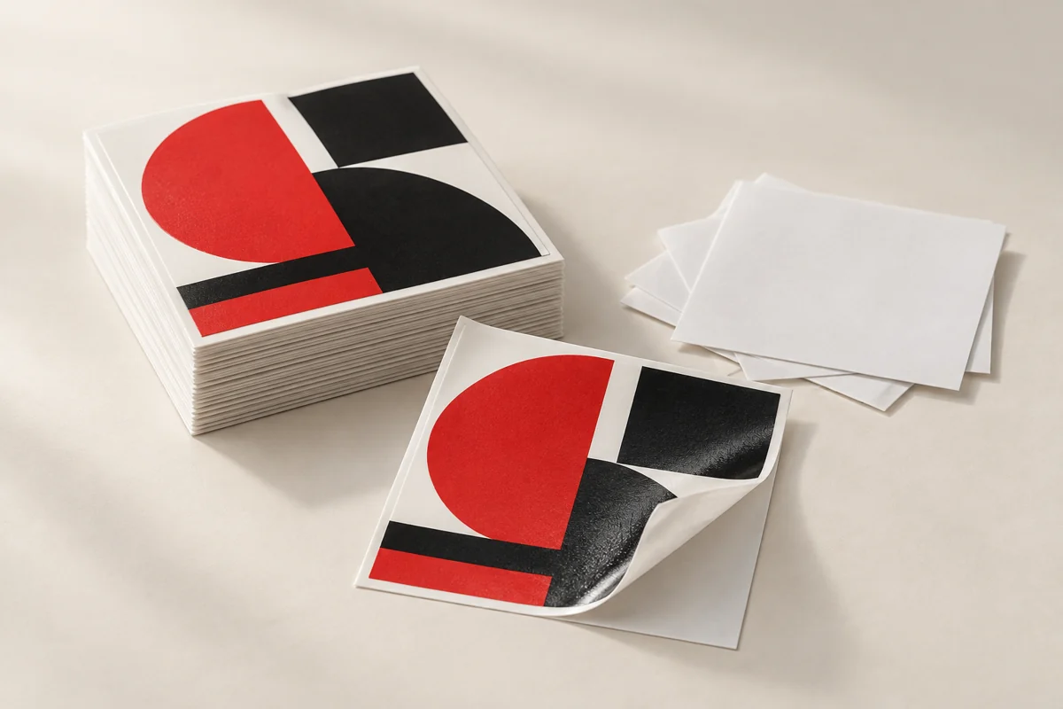 Square Stickers — illustrative product sample