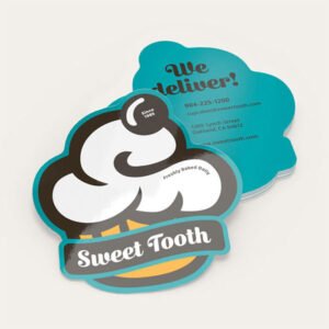 Die-Cut Custom Business Cards