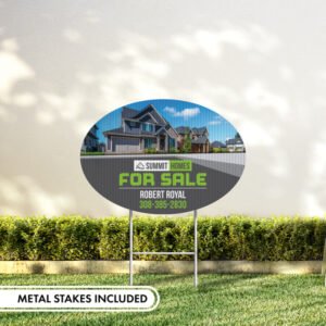 Oval Yard Signs