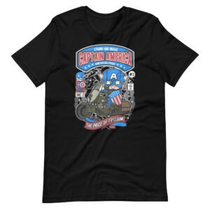 Captain America Motorcycle Unisex t-shirt