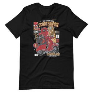Deadpool Scooter Unisex t-shirt