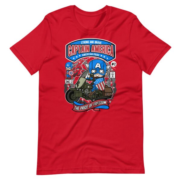 Captain America Motorcycle Unisex t-shirt - Image 2