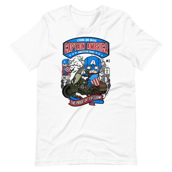 Captain America Motorcycle Unisex t-shirt - Image 3